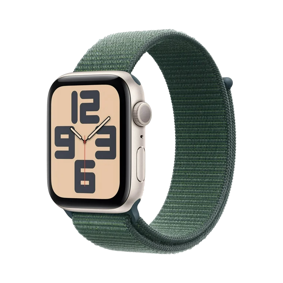 Apple Watch SE GPS 40mm Sterrenlicht AC, Lake Green Sport Loop