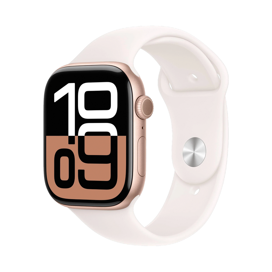 Apple Watch Series 10 GPS + Cellular 46mm Rosegoud AC, Light Blush Sport Band - M/L