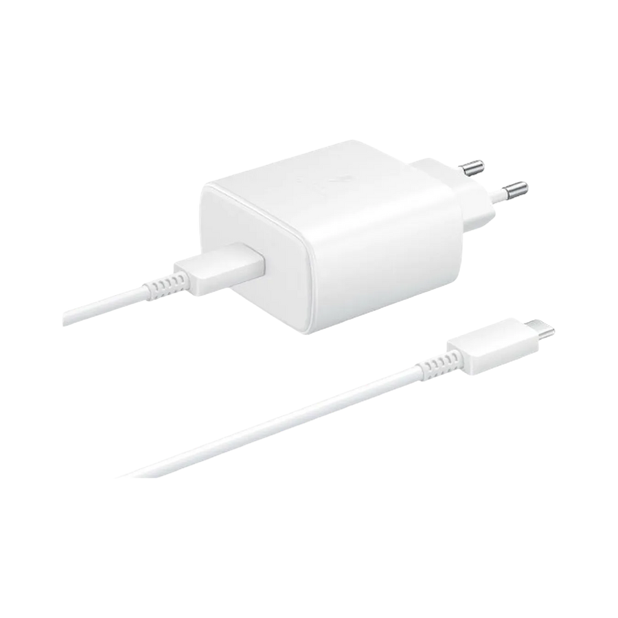 Samsung USB-C Snellader 45W + USB-C Kabel EP-TA845 Wit