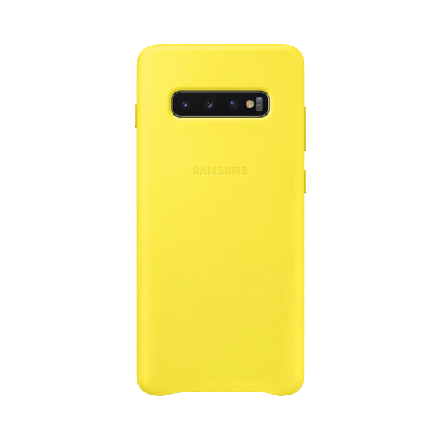 Samsung Galaxy S10 Plus Leather Case EF-VG975 Geel