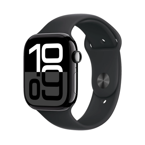 Apple Watch Series 10 GPS + Cellular 42mm Natural TC, Steengrijs Sport Band - M/L