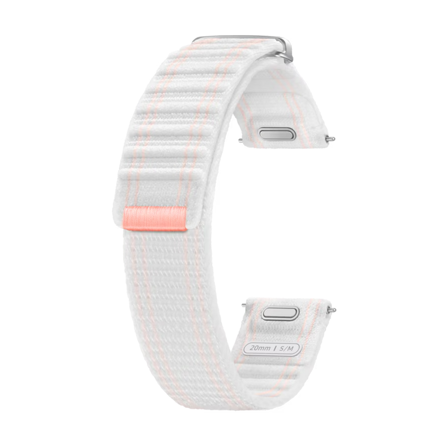 Galaxy Watch 7 & Watch 7-Small Fabric Band (S/M) Roze Wit