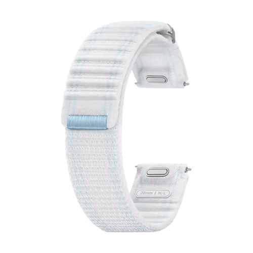 Galaxy Watch 7 & Watch 7-Small Fabric Band (M/L) Blauw Wit