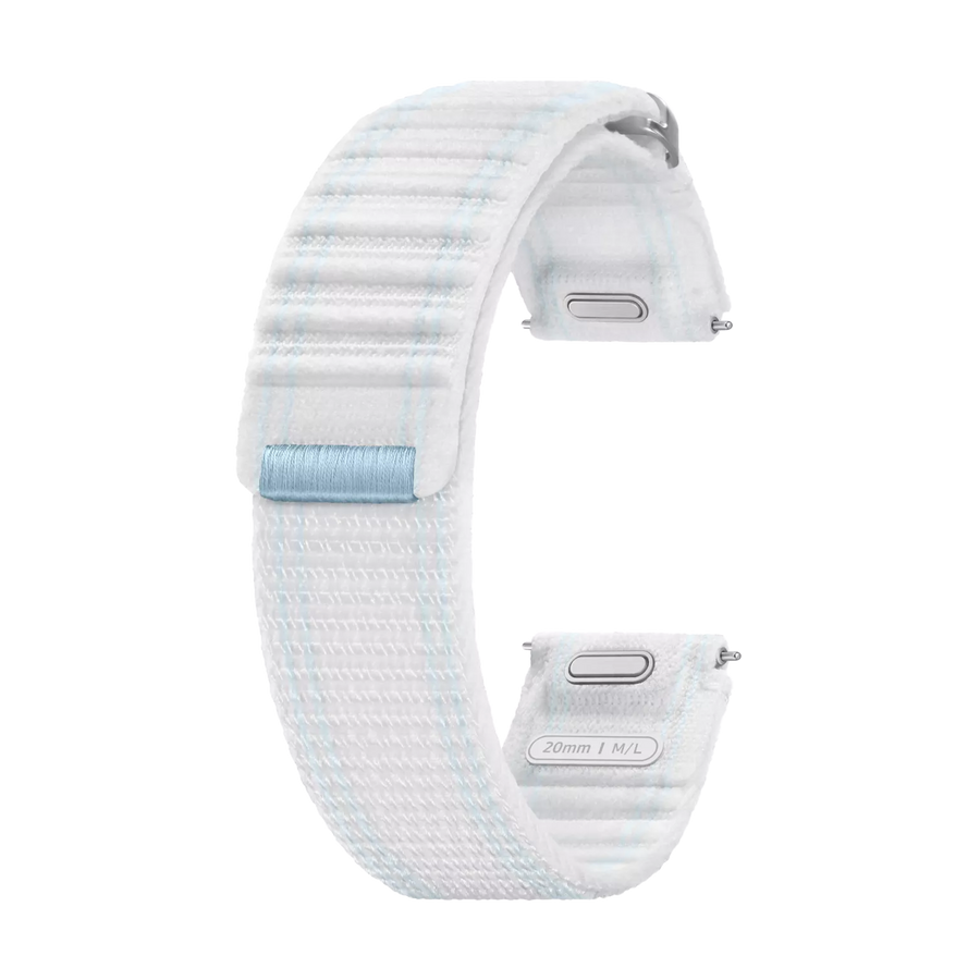 Galaxy Watch 7 & Watch 7-Small Fabric Band (M/L) Blauw Wit
