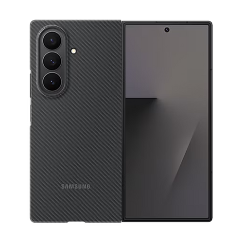Galaxy Z Fold7 Carbon Shield Case Zwart