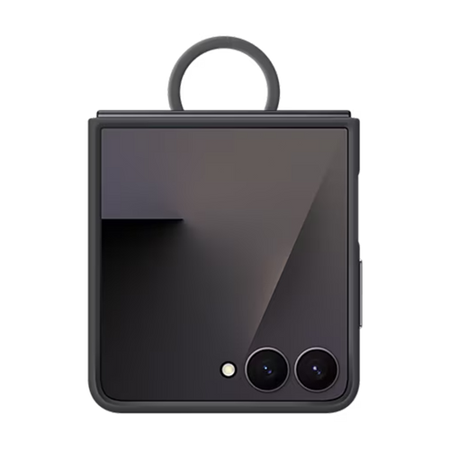 Galaxy Z Flip7 Ring Case (Silicone) Zwart