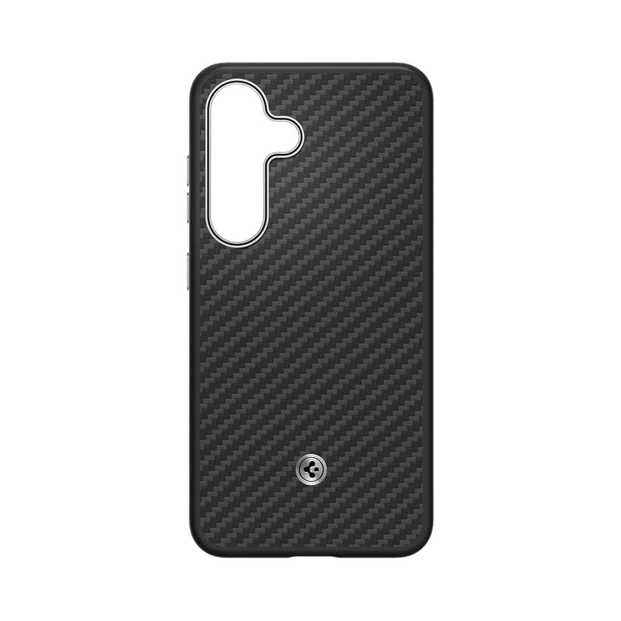 Galaxy S25 Aramid Case Zwart Zilver