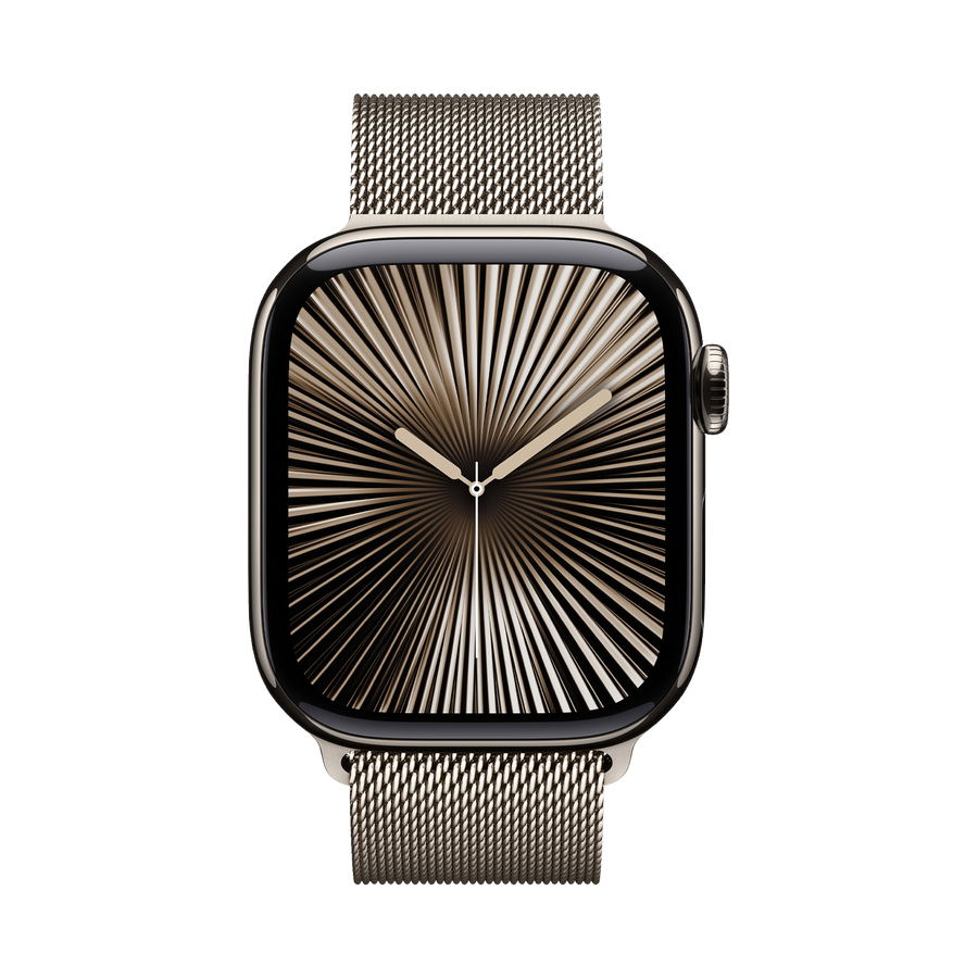 Apple Watch Series 10 GPS + Cellular 42mm Natural TC, Natural Milanese Loop