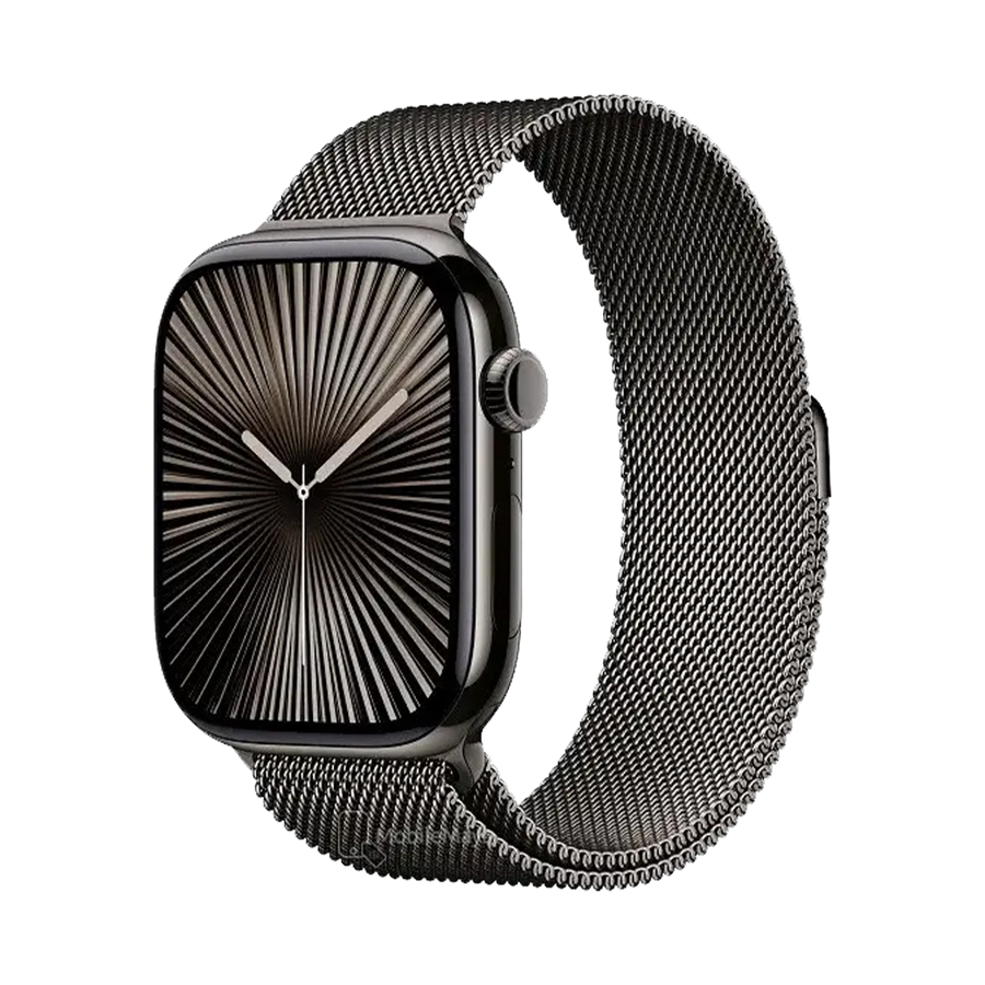 Apple Watch Series 10 GPS + Cellular 46mm Slate TC, Slate Milanese Loop - M/L