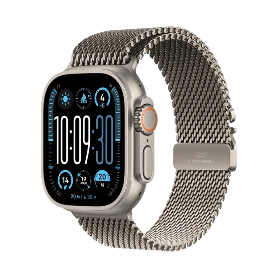 Apple Watch Ultra 2 GPS + Cellular 49mm Natural TC, Natural Titanium Milanese Loop - Small