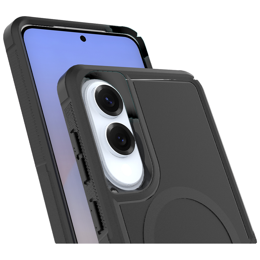 Fe'nomenal Samsung Galaxy S25 Edge Armour Backcover - Zwart, productfoto