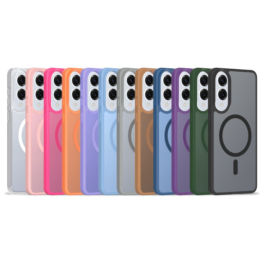 Kleurenoverzicht van de Fe'nomenal Samsung Galaxy S25 Edge ColorShield Backcover met MagSafe