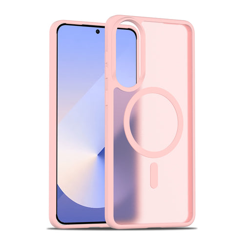 Fe'nomenal Samsung Galaxy S25 Edge ColorShield Backcover met MagSafe - Roze, hoesje op het toestel