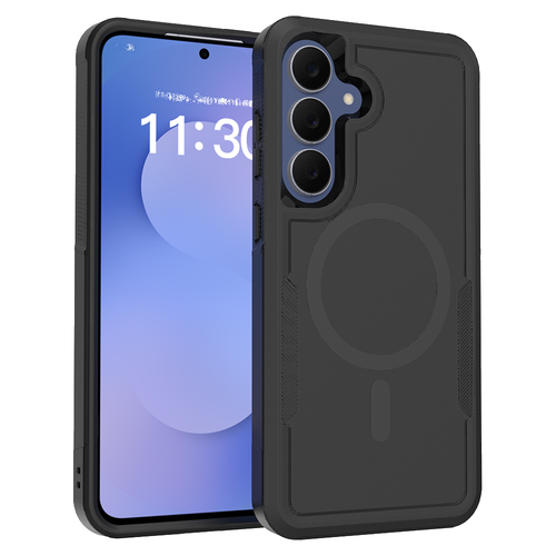 Fe'nomenal Samsung Galaxy S25 FE Armour Backcover - Zwart, productfoto