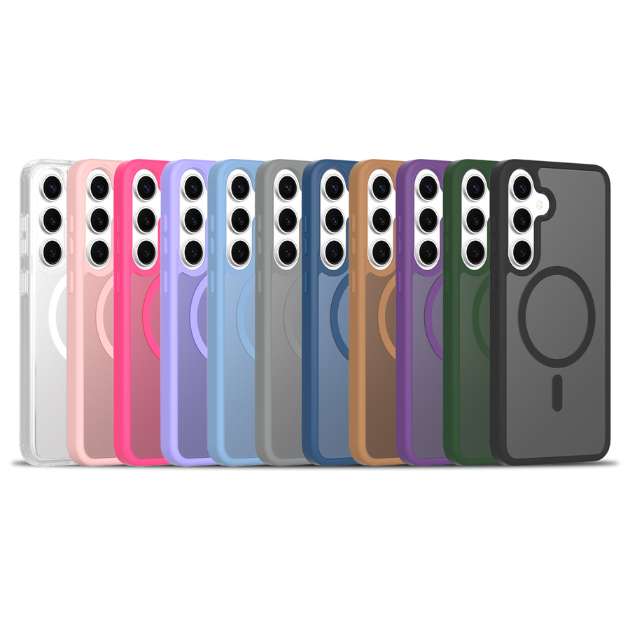 Kleurenoverzicht van de Fe'nomenal Samsung Galaxy S25+ ColorShield Backcover met MagSafe