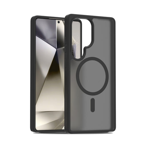 Fe'nomenal Samsung Galaxy S25 Ultra ColorShield Backcover met MagSafe - Zwart, hoesje op het toestel