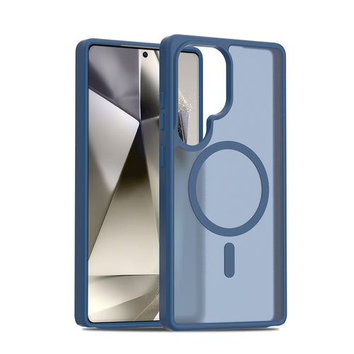 Fe'nomenal Samsung Galaxy S25 Ultra ColorShield Backcover met MagSafe - Marineblauw, hoesje op het toestel
