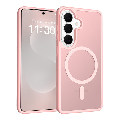 Fe'nomenal Samsung Galaxy S26 ColorShield Backcover met MagSafe - Roze, hoesje op het toestel