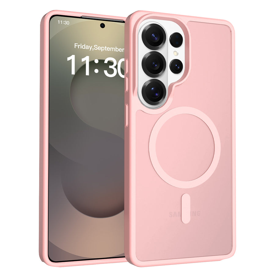 Fe'nomenal Samsung Galaxy S26 Ultra ColorShield Backcover met MagSafe - Roze, hoesje op het toestel
