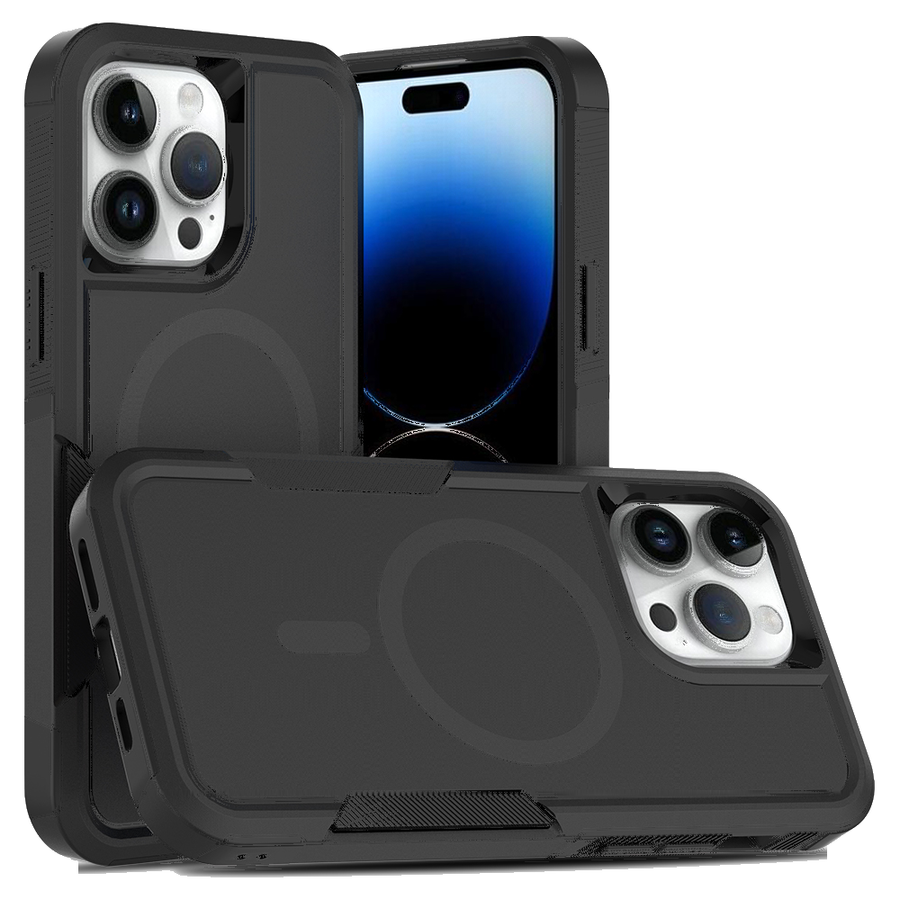 Fe'nomenal iPhone 14 Pro Max Armour Backcover - Zwart, productfoto