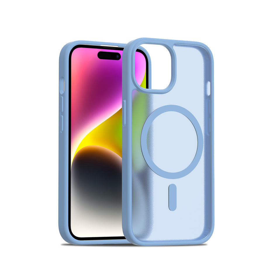 Fe'nomenal iPhone 15 ColorShield Backcover met MagSafe - Paars, hoesje op het toestel