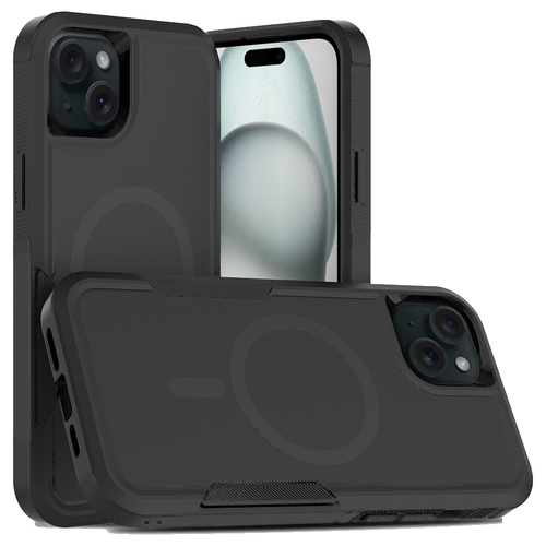 Fe'nomenal iPhone 15 Plus Armour Backcover - Zwart, productfoto