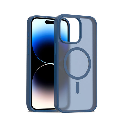 Fe'nomenal iPhone 15 Pro Max ColorShield Backcover met MagSafe - Groen, hoesje op het toestel