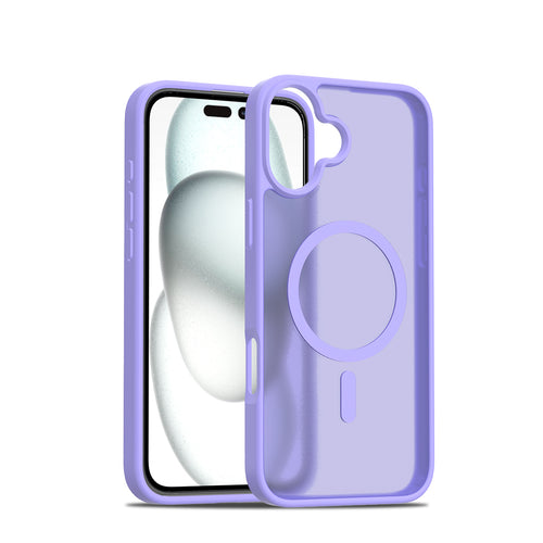 Fe'nomenal iPhone 16 Plus ColorShield Backcover met MagSafe - Paars, hoesje op het toestel