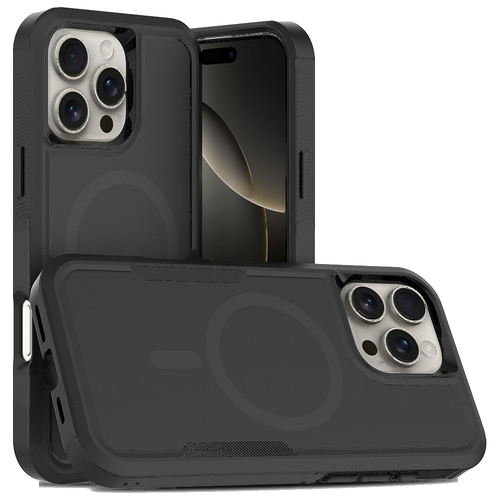 Fe'nomenal iPhone 16 Pro Max Armour Backcover - Zwart, productfoto