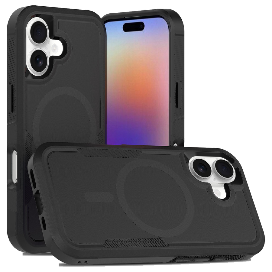 Fe'nomenal iPhone 17 Armour Backcover - Zwart, productfoto