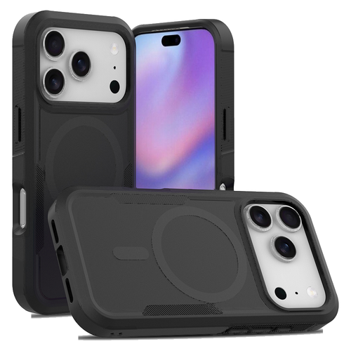 Fe'nomenal iPhone 17 Pro Armour Backcover - Zwart, productfoto