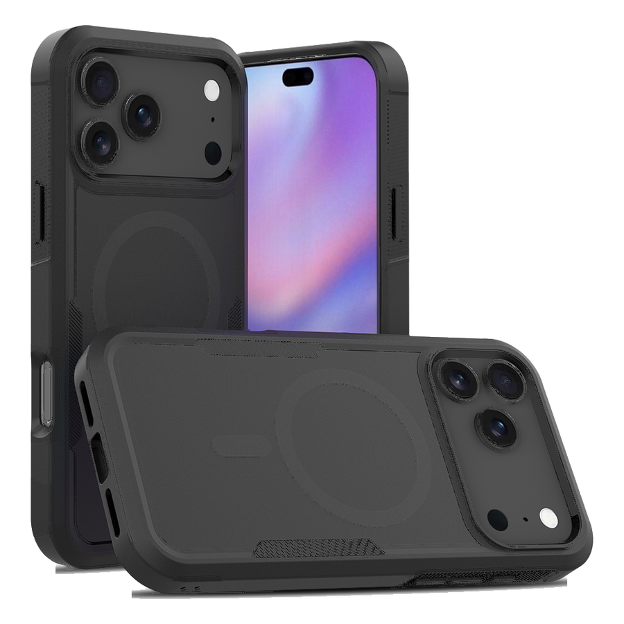 Fe'nomenal iPhone 17 Pro Max Armour Backcover - Zwart, productfoto