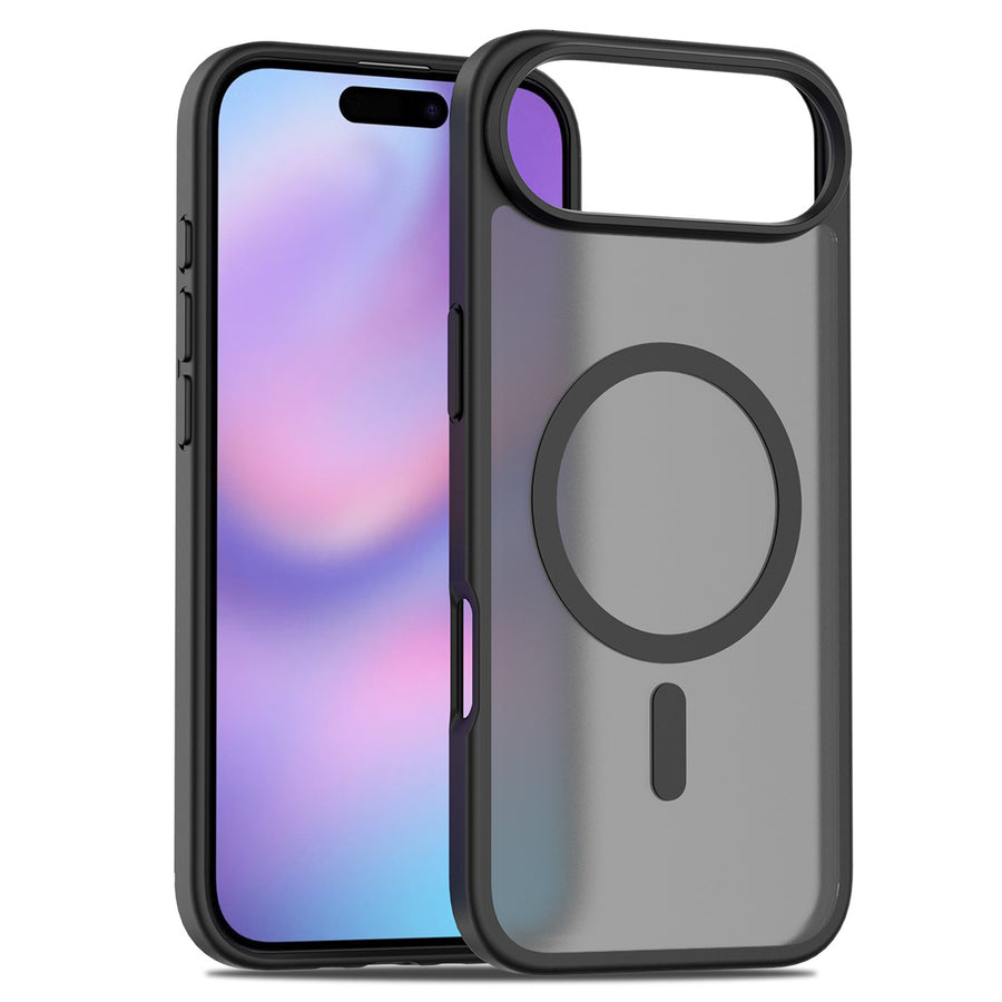Fe'nomenal iPhone Air ColorShield Backcover met MagSafe - Zwart, hoesje op het toestel