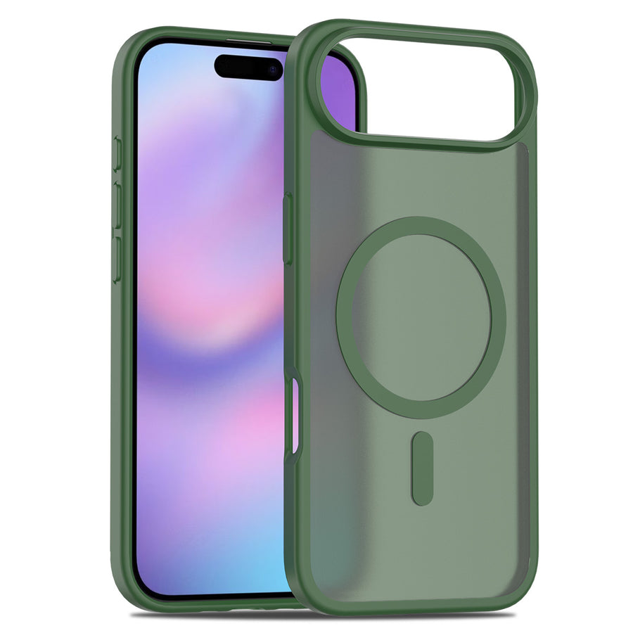 Fe'nomenal iPhone Air ColorShield Backcover met MagSafe - Groen, hoesje op het toestel
