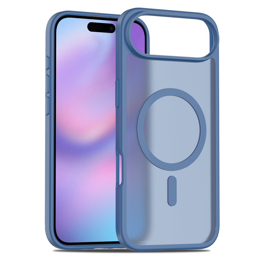 Fe'nomenal iPhone Air ColorShield Backcover met MagSafe - Marineblauw, hoesje op het toestel