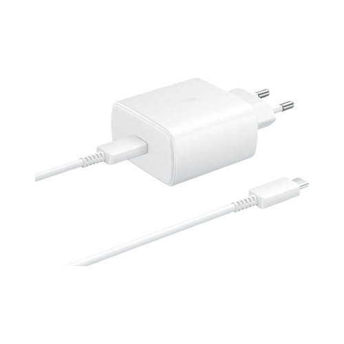 Samsung USB-C Snellader 45W + USB-C Kabel EP-TA845 Wit