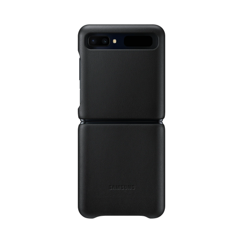 Samsung Galaxy Z Flip Leather Case EF-VF700 Zwart