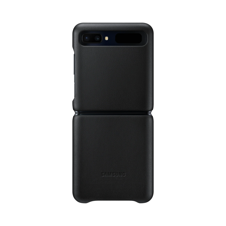 Samsung Galaxy Z Flip Leather Case EF-VF700 Zwart