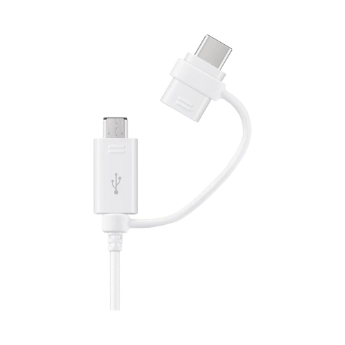 Samsung Galaxy Combi Kabel Type C + Micro USB EP-DG930 Wit