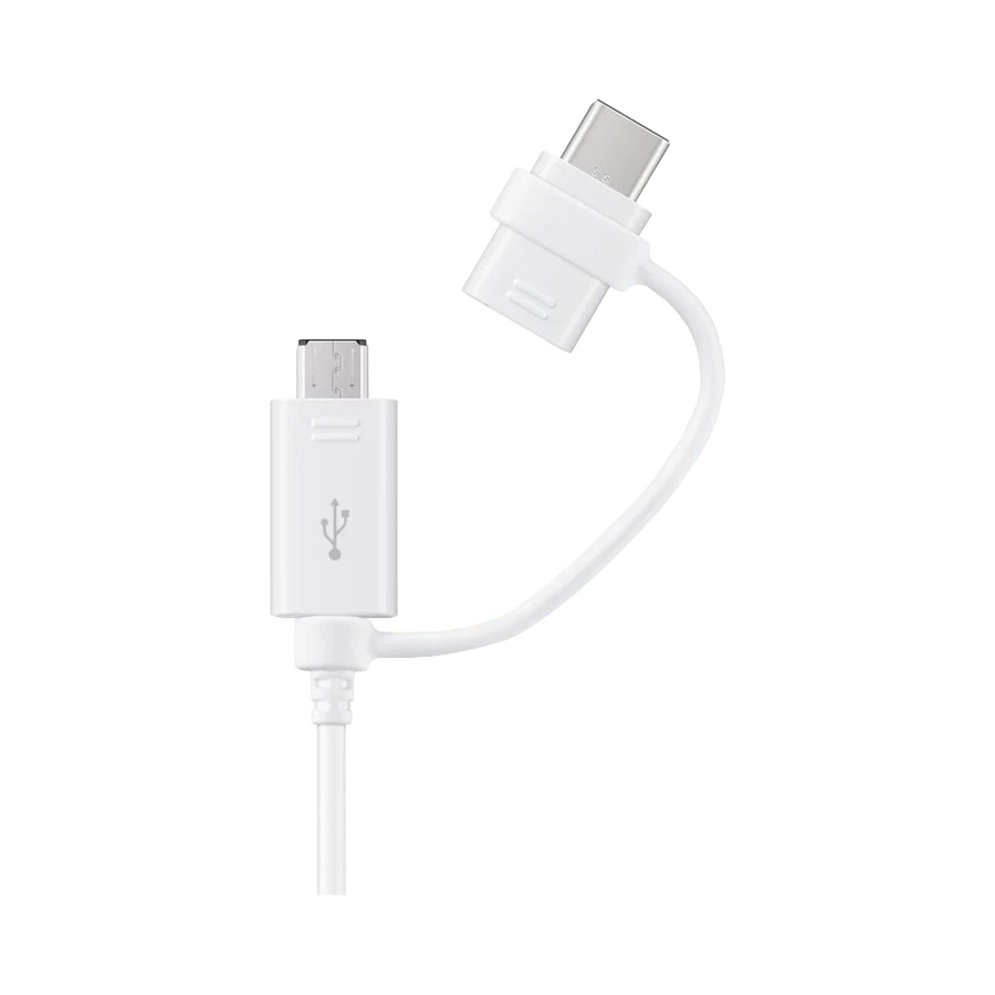Samsung Galaxy Combi Kabel Type C + Micro USB EP-DG930 Wit