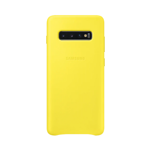 Samsung Galaxy S10 Plus Leather Case EF-VG975 Geel